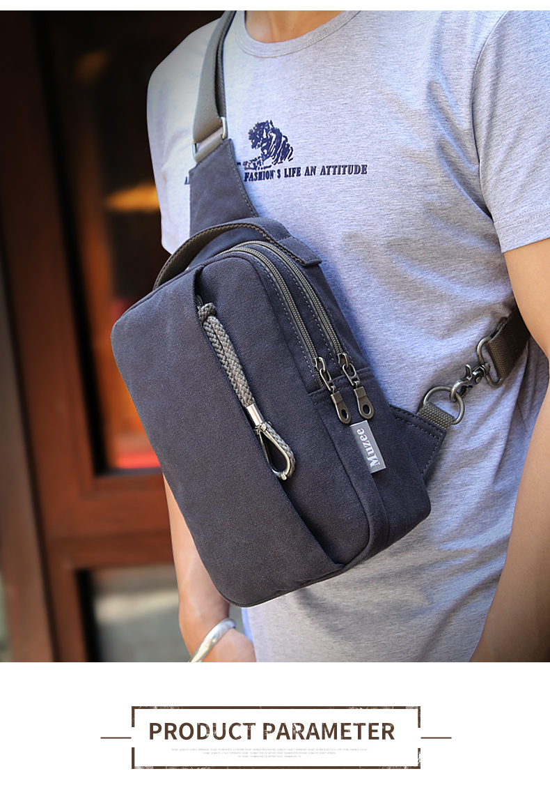 versatile canvas sling bag