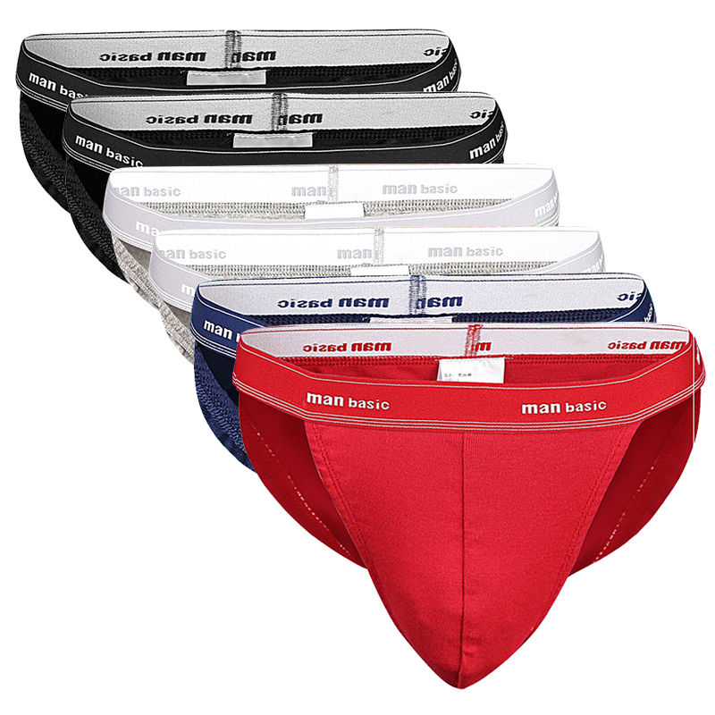 

6pcs/lot Men Briefs Underwear for Men Sexy Briefs Gay Transparent Underpants Low waist Male brief Sleepwear Panties New