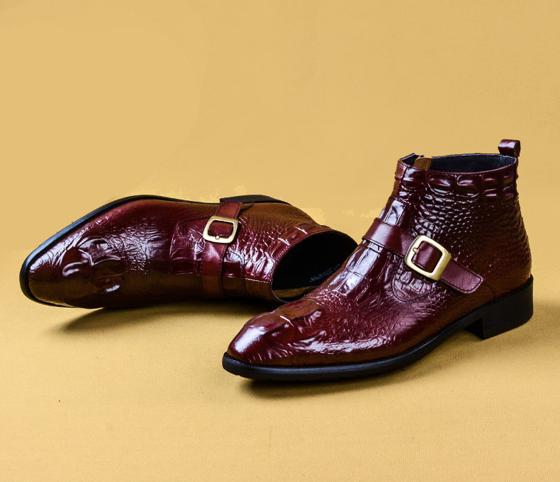 alligator dress boots