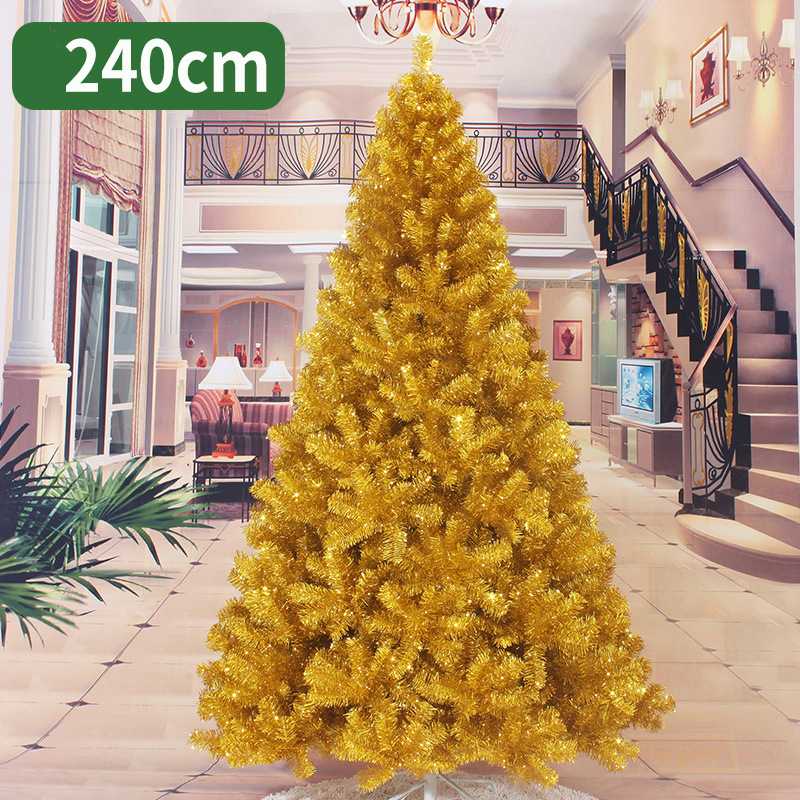 

240cm Christmas tree white silver artificial Christmas tree decorations for home ornaments free shipping