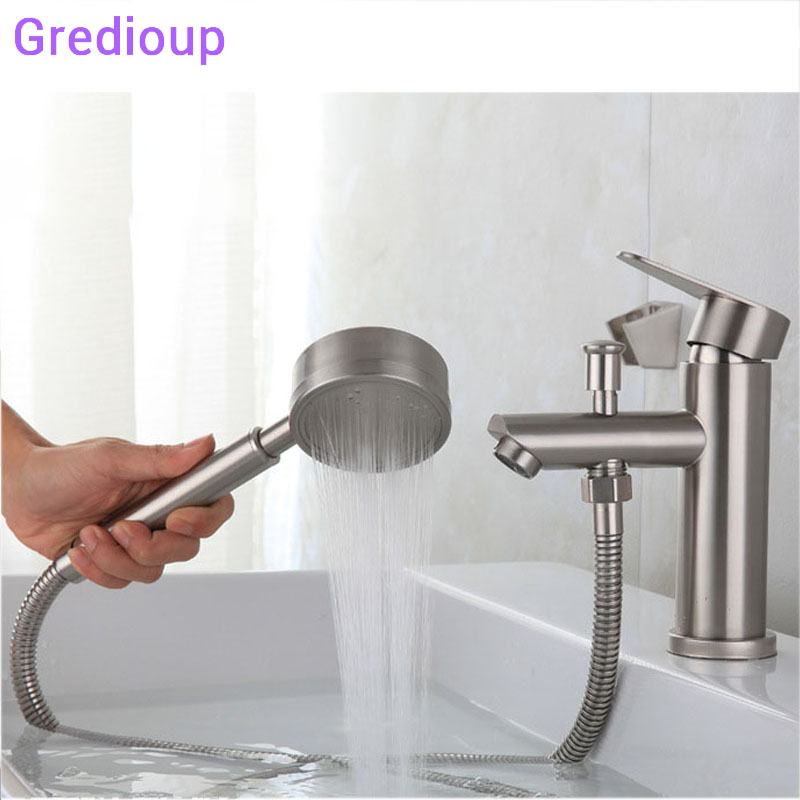 

Torneira Banheiro Sink Water Faucet Bathroom Handler Sprayer Cold Hot Wash Basin Taps Stainless Stleel Bathroom Basin Faucet Tap