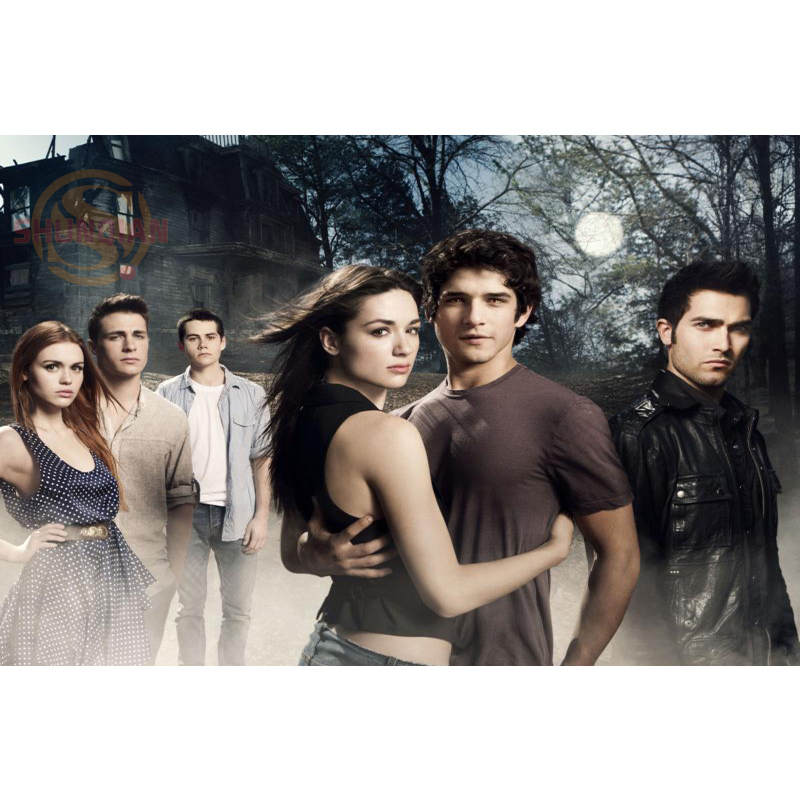 

New Teen Wolf Poster Custom Satin Poster Print Cloth Fabric Wall Print Silk Fabric