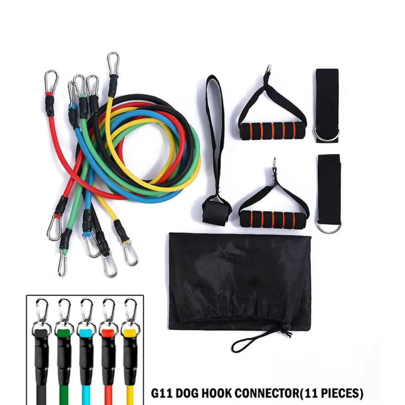 

11 Pcs/Set Latex Resistance Bands Crossfit Training Exercise Yoga Tubes Pull Rope,Rubber Expander Elastic Bands Fitness with Bag
