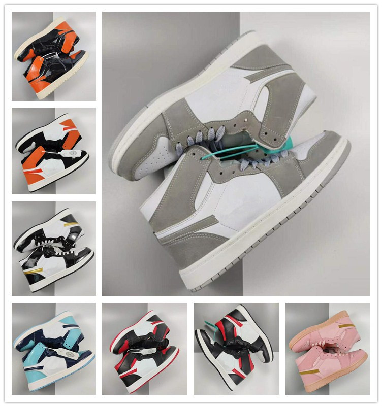 

Classic 1s Skateboard Sports Shoes For Men Women High Top OG Sneakers Fashion Leather Lace-up Casual Shoes Trainers 36-44