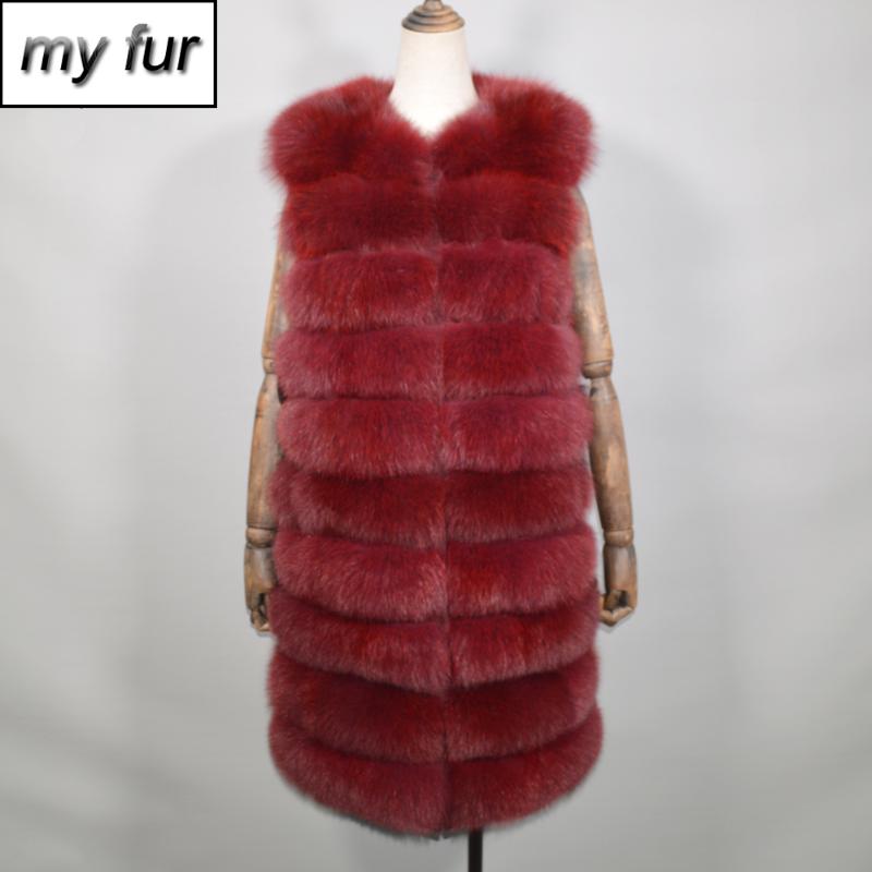 

Women Brand Long Style Winter Thick Warm Real Genuine Fur Vest 100% Real Fur Gilets Outwear Waistcoat Plus Size, Natural white