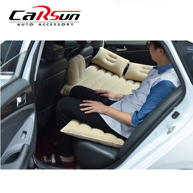 

Car Travel Bed Camping Inflatable Sofa Automotive Air Mattress Rear Seat Rest Cushion Rest Sleeping Pad With Pillow Car Mattress