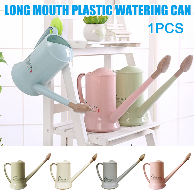 

Plastic Watering Can Indoor Watering Pot for Home Decor Long Stem Spout I88, White c