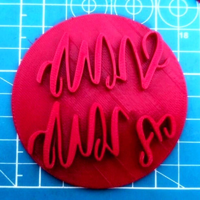 

Cake tool 3inch PLA Cutter Mr & Mrs wedding Fondant plastic embosser cutter Cake Mould tools fondant Baking