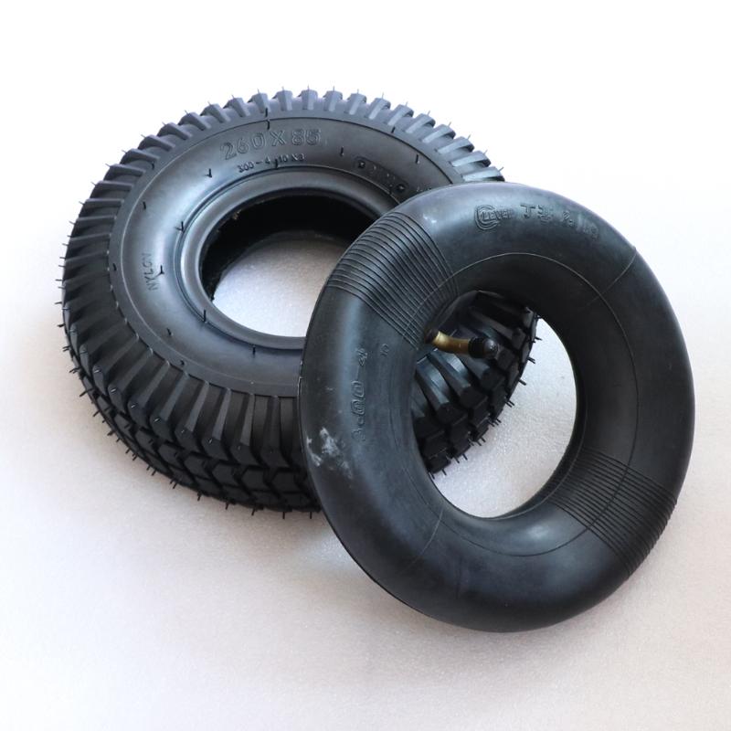 

260x85 Tire and Inner Tube 3.00-4(10"x3", 260*85) For Knobby Scooter ATV and Go Kart Tire Tube Motor