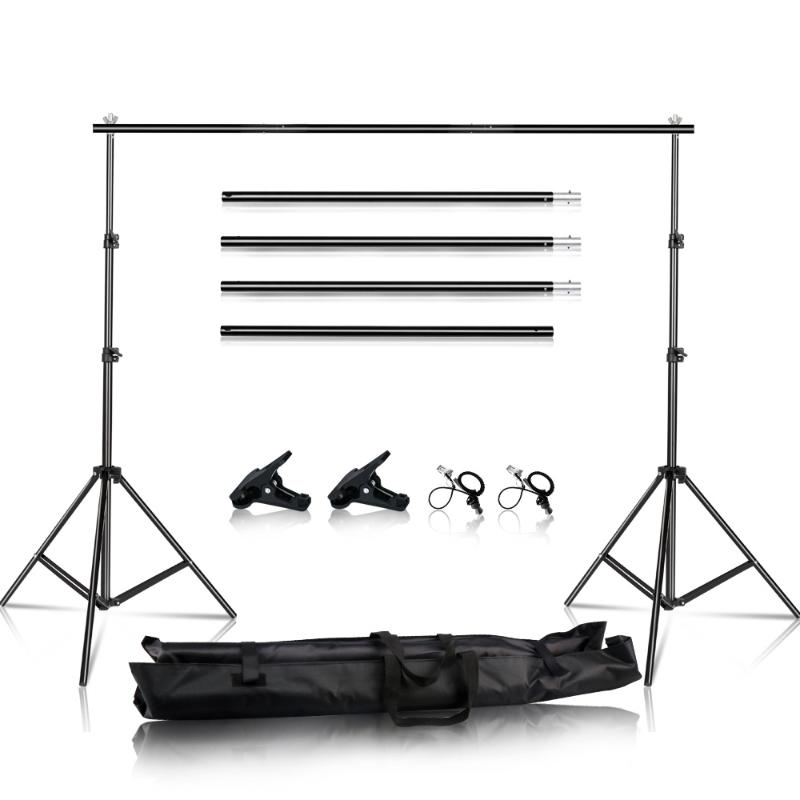 

2.6x3M/8.5x10ft Photo Video Studio Backdrop Background Stand, Adjustable Background Support System with Carry Bag