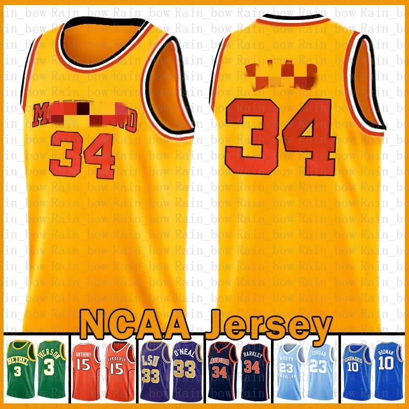 

tkm University of Maryland NCAA Len 34 Bias Kyrie Stephen 30 Curry Irving Basketball Jersey Dwyane Wade LeBron 23 James Ja Morant 22 MCCall