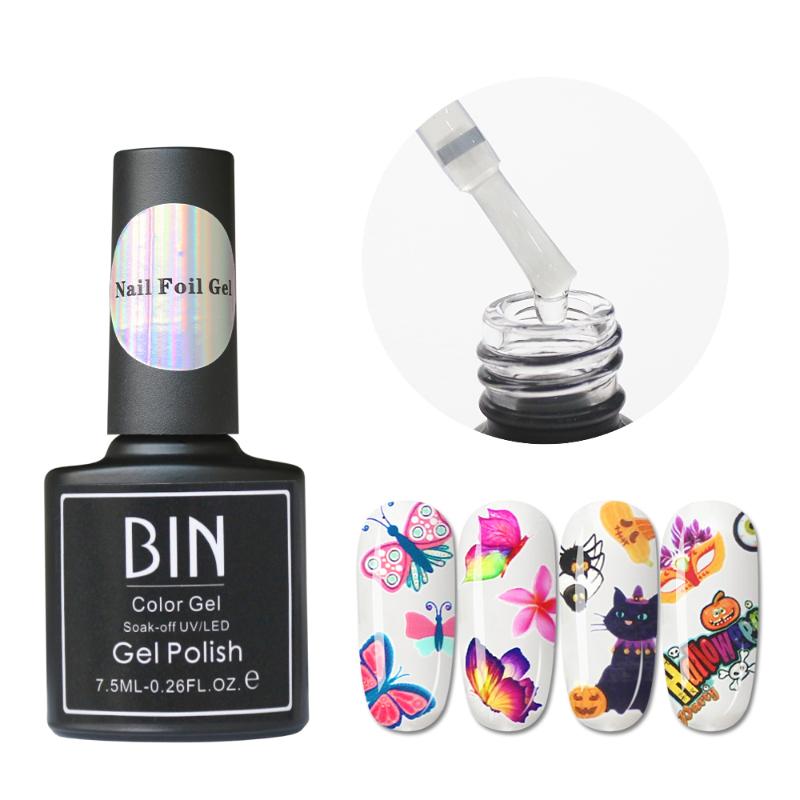 

Nail Foil Adhesive Glue 7.5ml Clear Starry Sky Sticker Transfer Glue For Nail Foils Manicure Decoration Art Accessory, 1pc