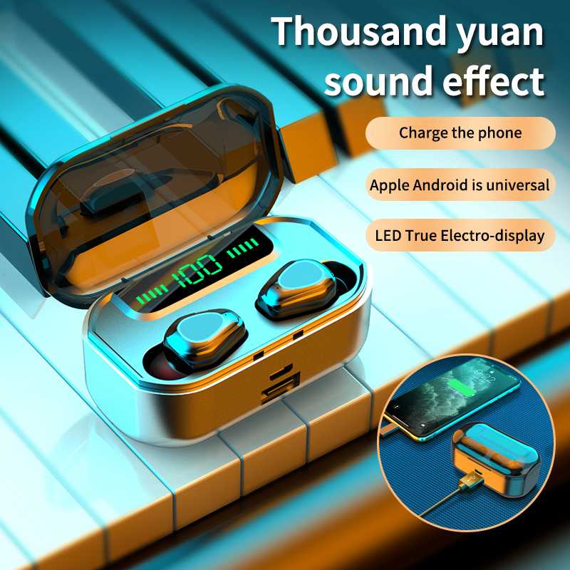 

G20 Bluetooth Headset with Screen Display TWS5.0 Binaural Sports Mini in-ear Earphone