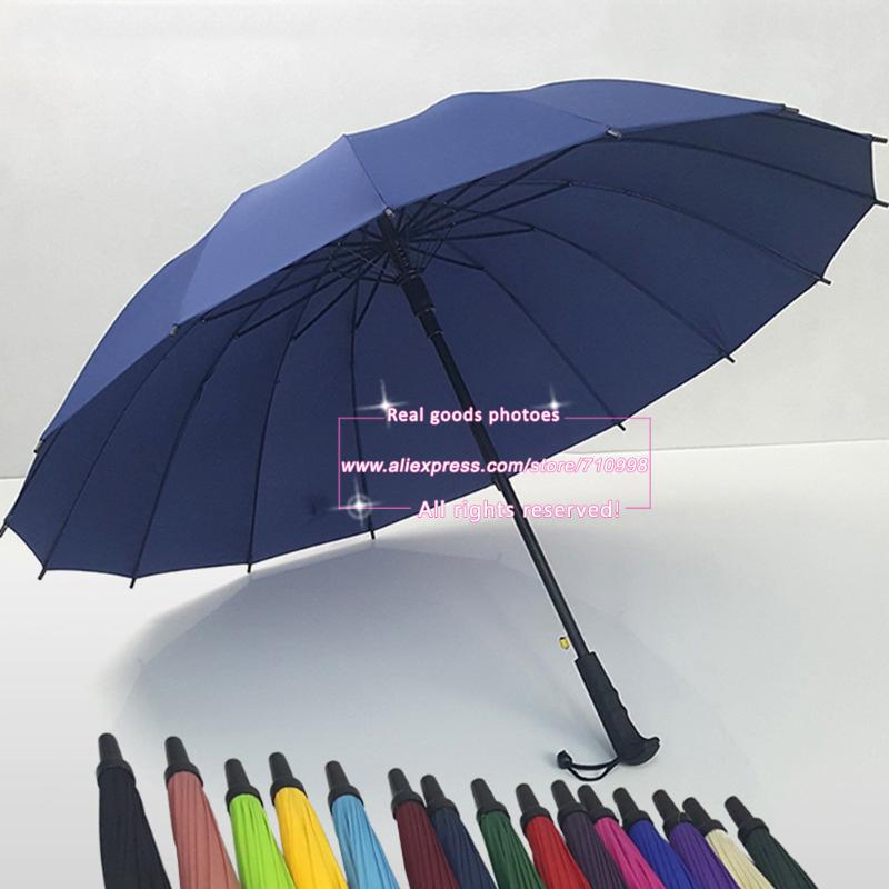 Golf Umbrella Automatic Open Extra Large Windproof With Big Wind Release Vents Rain Repellant Protection Black-image-573852220
