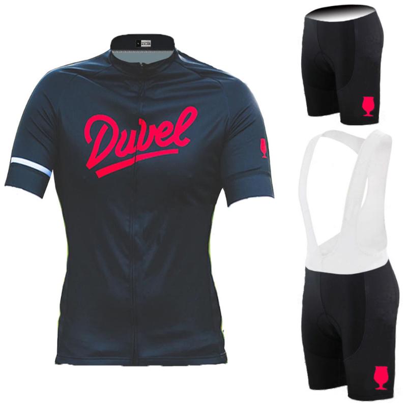 

Black DUVEL Cycling Jersey Set 2020 Cycling Clothing Men's Road Bike Shirts Suit Bicycle Bib Shorts MTB Uniform Maillot Culotte