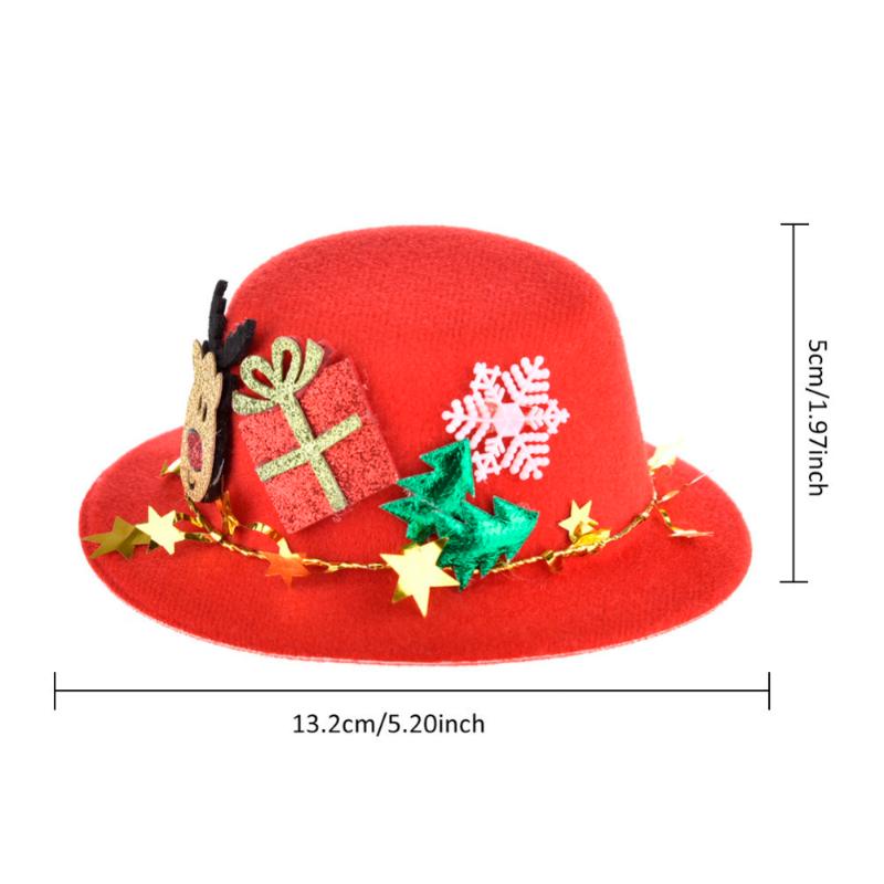 

Christmas Pet Hat Wool Felt Top Hat Pet Party Festival Accessory Cat Dog and Other Puppy Santa 2020 Dropshipping, Red