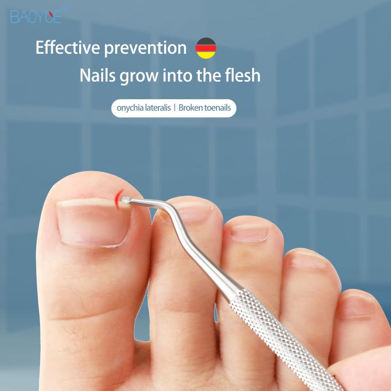 

1PCS Metal 2ways Finger Dead Skin Push Nail Art Manicure Tools Stainless Steel Cuticle Pusher Remover Spoon Trimmer