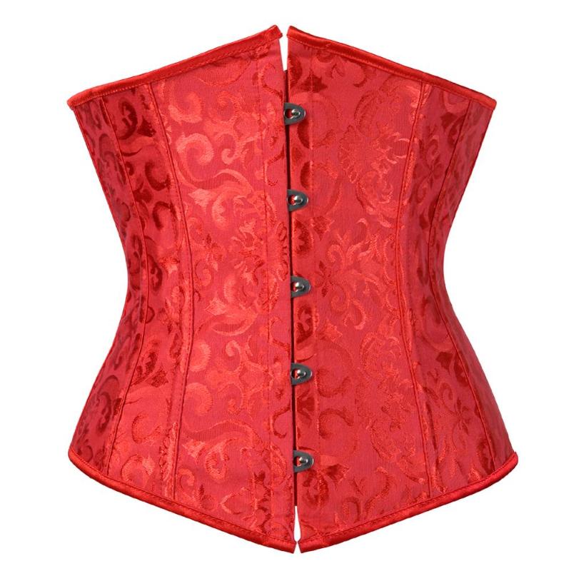 

SEXY Gothic Underbust Corset and Waist cincher Bustiers Top Workout Shape Body Belt Plus size Lingerie -6XL, 004