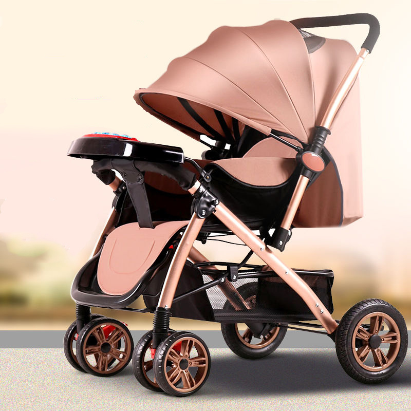 

Baby Stroller 3 In1 High View Pram Landscape Baby Carriage 360 Rotation Travel System 0-3 Y Lightweight 2 In 1 Strollers