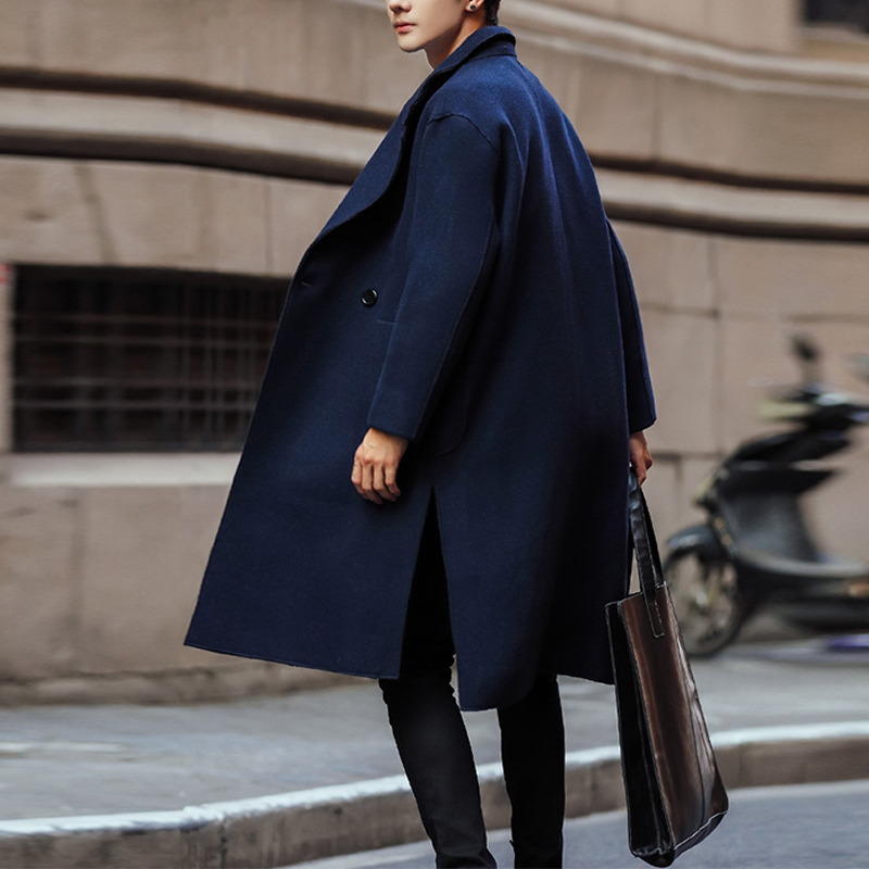 

XXL! 2020 Men's vintage fashion wool coat with a thin, thick wool trench coat, 001