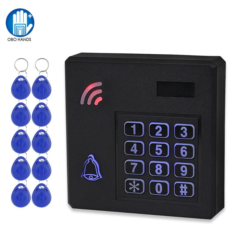 

IP68 Waterproof RFID Access Controller WG26 125KHz Access Control Keypad Outdoor Rainproof 10pcs Key Cards for Door Lock System