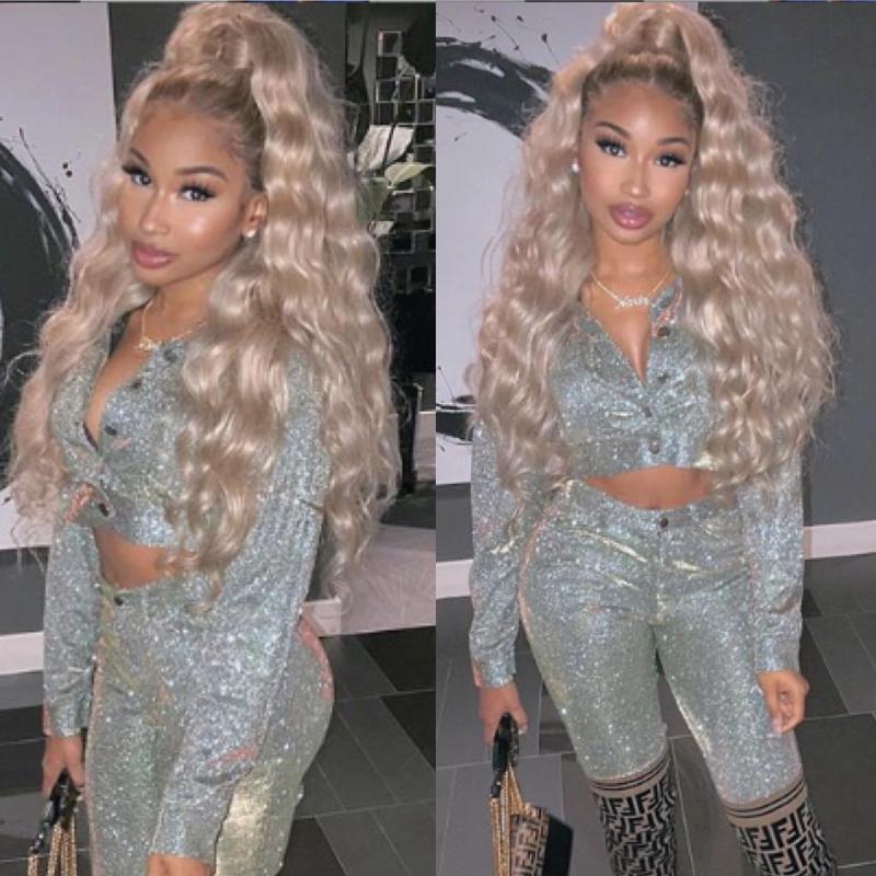 

European Hair Ombre Ash Blonde Color 13x4 180% lace front wig remy hair transparent lace free shipping overnight, As pic
