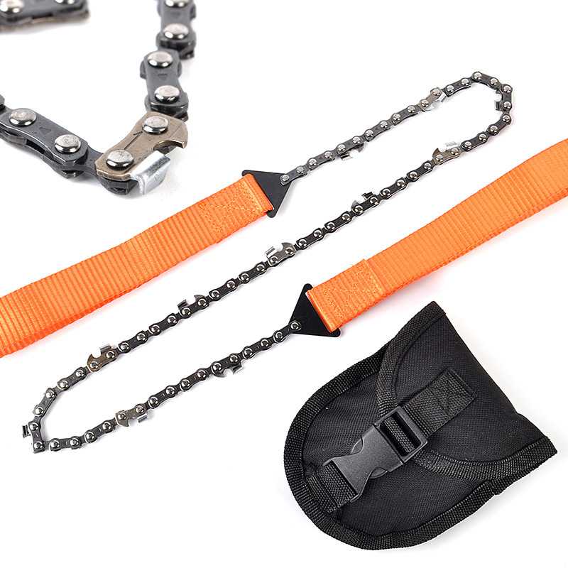 

ZK30 Portable Handheld Survival Chain Saw Emergency Chainsaw with Bag Outdoor Camping Hiking Handsaw Wood Cutting Tool Dropship