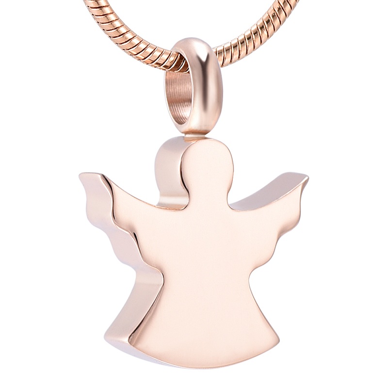 

IJD10003 Angel Girl Stainless Steel Cremation Memorial Pendant Charm Necklace Religious Fine Gifts For Women Gift Jewelry