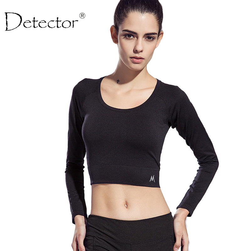

Detector Women sports Tees Dry Quick Elastic Compression Gym T-Shirt Tops Fitness Short Sleeve T Shirt Singlet Running TShirt, Black