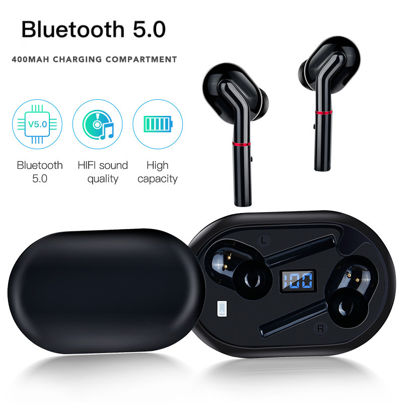 

2020 Wireless Bluetooth 5.0 Earphone UV Sterilization box Stereo HIFI Sports Cordless Headset Button Control Earbuds for