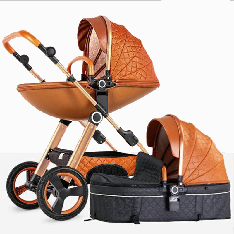 

baby stroller four wheel trolley 2 in 1 High landscape folding portable trolley two way baby stroller car