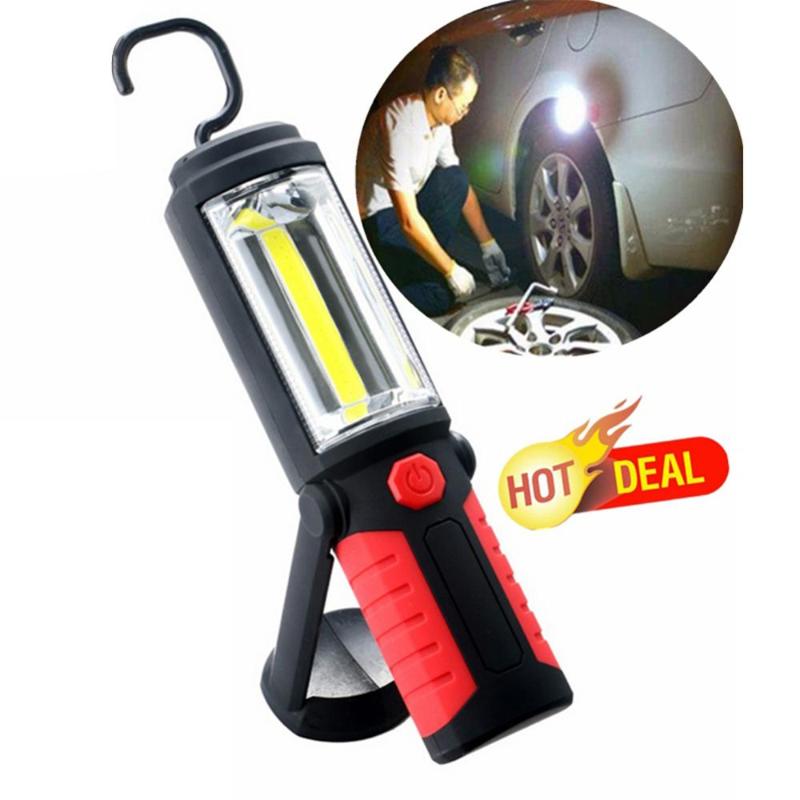 

Super Bright LED Garage Work Lamp Hand-held Lighting for Automobile Maintenance and Emergency Preventing with Magnet and Hook
