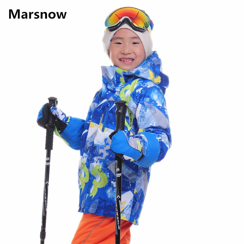 

Marsnow Children Ski Jackets Kids Winter Warm Jackets for Boys Girls Waterproof Windproof Outdoor Skiing Snowboarding, Blue