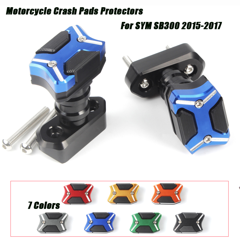

A pair Motorcycle Cave Frame Slider Engine Cover Escape Crash Pads Protectors Set Silp on for SYM SB300 2020 2020