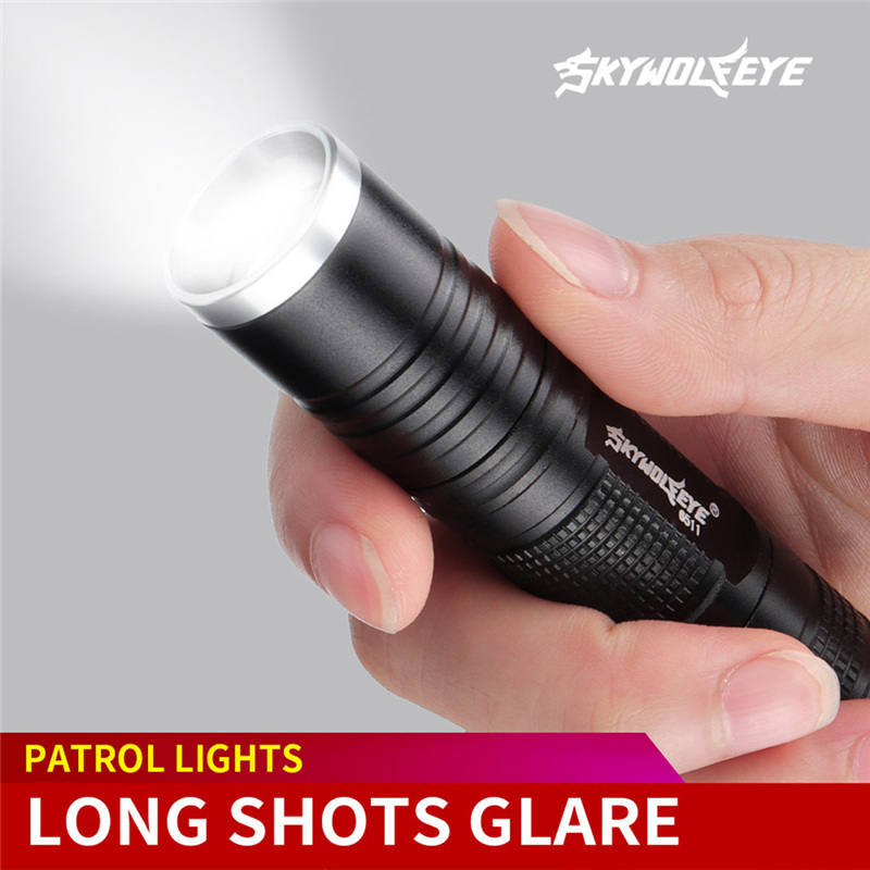 

Skywolfeye Super Bright Q5 18650 3 Modes Zoomable Focus LED Torch Lamp For Outdoor Portable Small 2020