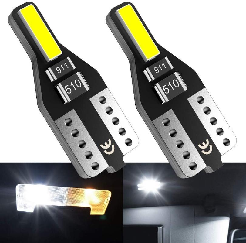 

T10 W5W Led Bulb 168 194 Car Interior Bulb 6000K White Reading Lights Canbus Error Free Car Clearance Light, As pic