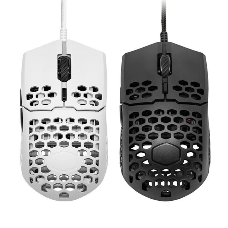 

Cooler Master MM710 53G Gaming Mouse Pixart PMW 3389 16000 DPI Optical Sensor Lightweight Honeycomb Shell Weave Cable White