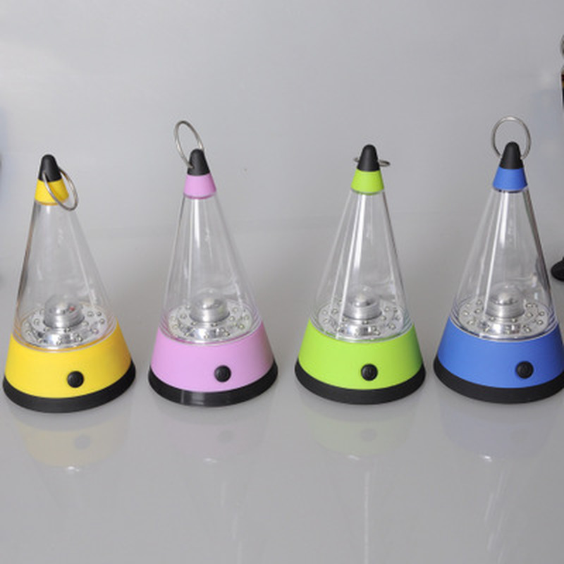 

New outdoor mini portable camping suspension lamp dry battery LED glare cone camping night fishing maintenance emergency light