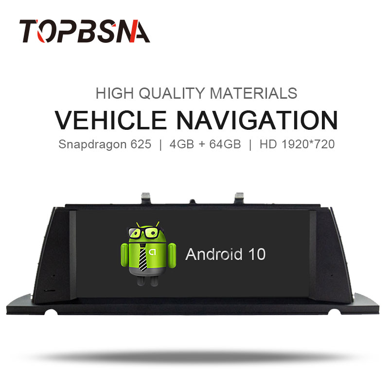 

TOPBSNA 10.25'' Car DVD Multimedia Player Android 10 System For 5 Series F07 GT 2009-2020 Car GPS Navigation Headunit Stereo