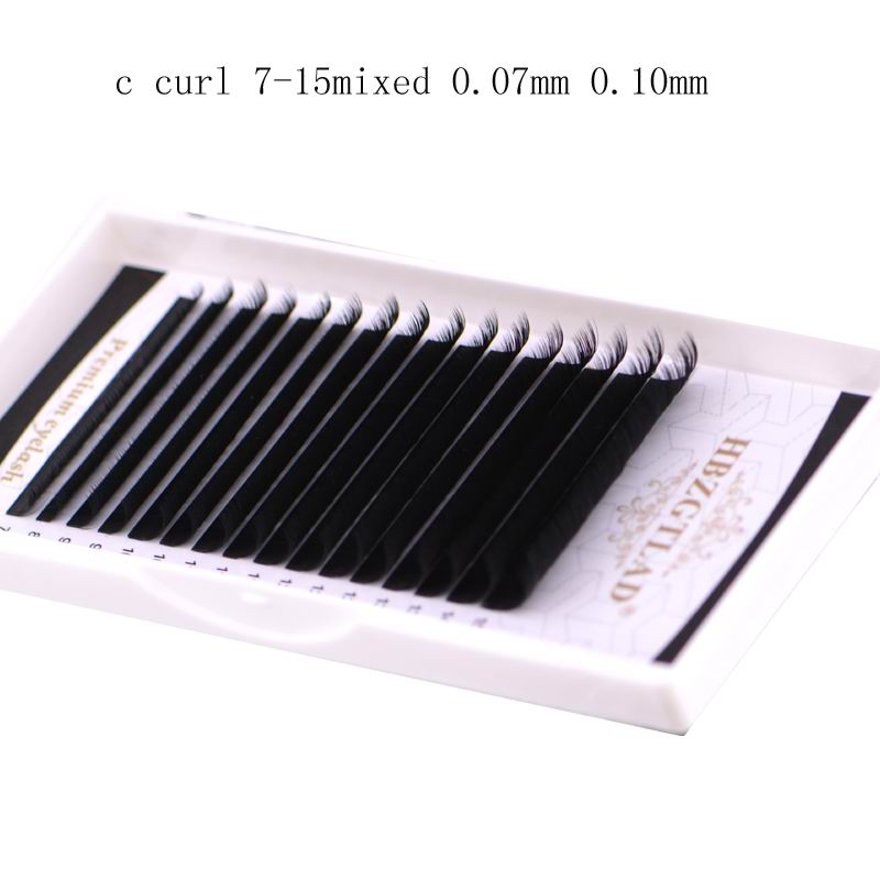 

NEW 16rows 7-15mm mixed model mink eyelash extension individual eyelashes natural eyelashes false Makeup Tools