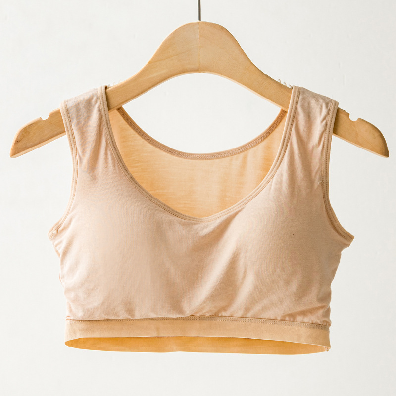 

Sanderala Modal Women Sexy Bras Bralette Plus Size Soft Full Cup Wireless Comfortable Female Everyday Underwear Padded Lingerie, 01