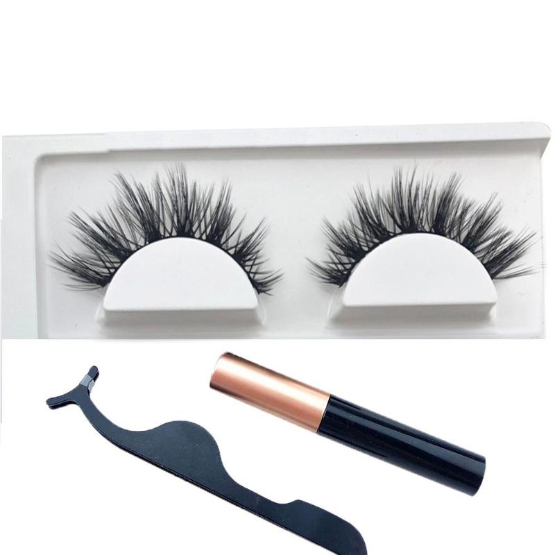 

Magnetic 3D Fase Lashes False Eyelashes Liquid Eyeliner Tweezers Waterproof Long Lasting Eyelash Extension Makeup Tool Set