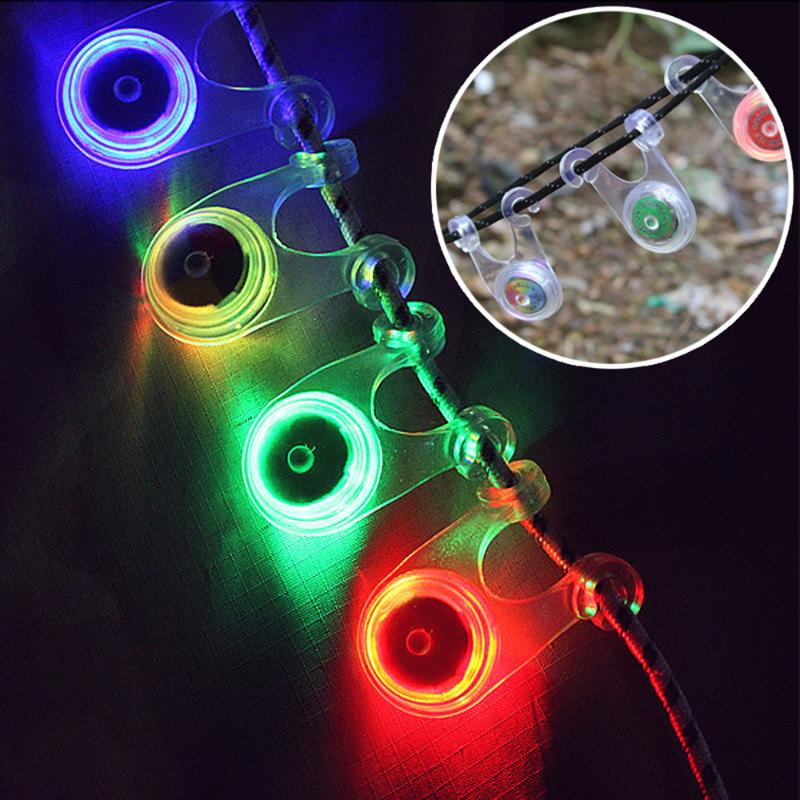 

Outdoor Camping Lamp Led Tent Rope Hanging Lights Knapsack Bicycle Warning Tail Light Silicon Rubber Camp Flash Lamp Night Light