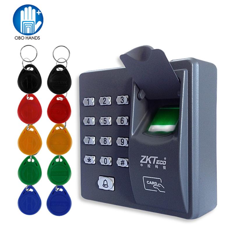 

RFID Standalone Fingerprint Access Controller with 10pcs keychains 125KHz Door Controller Finger Lock For Home/Office/Apartment