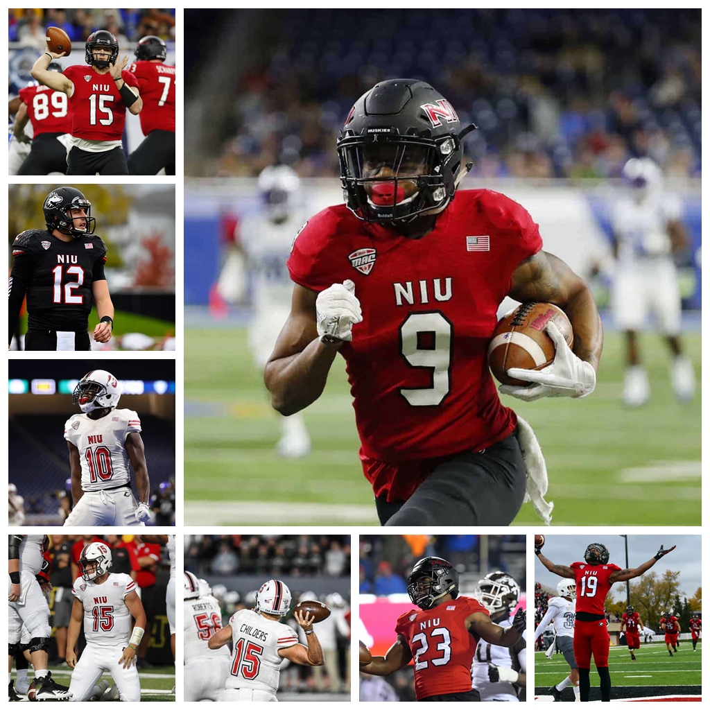 

NIU Northern Illinois Huskies College Football Jerseys Mens Tyrice Richie Jersey Ross Bowers Marcus Childers Spencer Tears Custom Stitched, Youth white