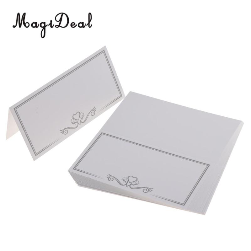 

25x Vintage White Blank Place Name Card Wedding Table Card Party Supplies