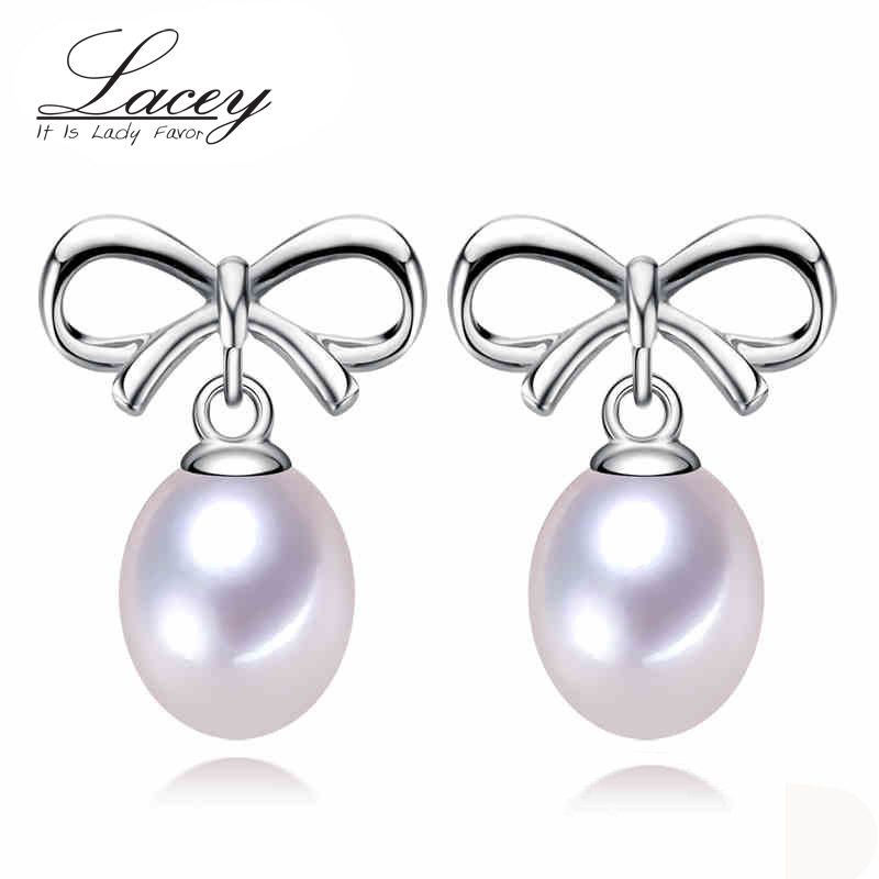 

New Freshwater Pearl Earrings Jewelry Women 925 Sterling Silver,White Genuine Natural Pearl Jewelry Earring Mother Birthday Gift
