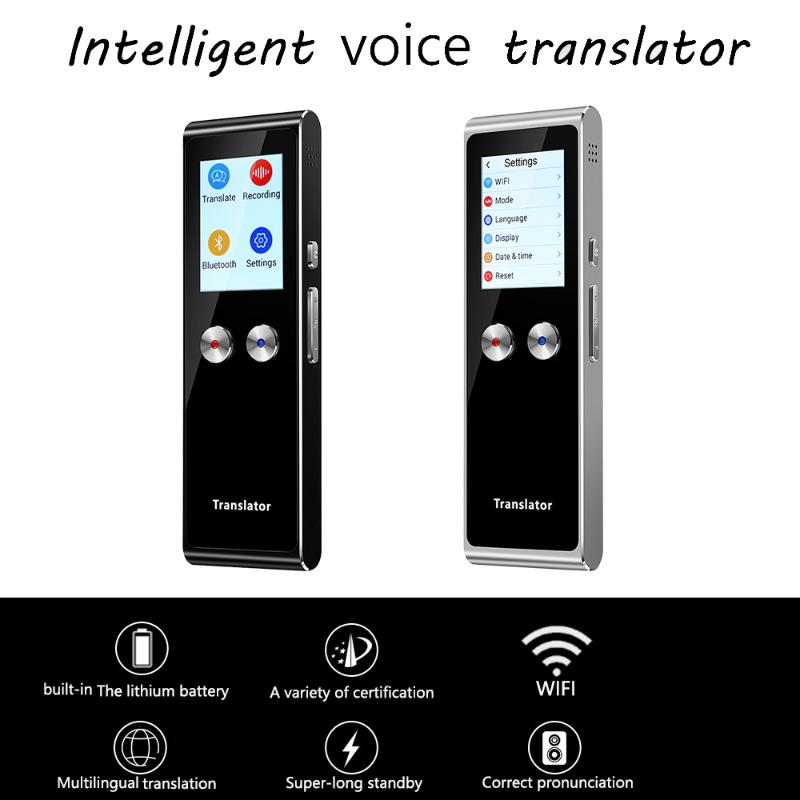 

T8S Portable Voice Translator Wifi Real Time Instant 70 Languages Press Sn 800MAH Battery Translation Language for Travel S