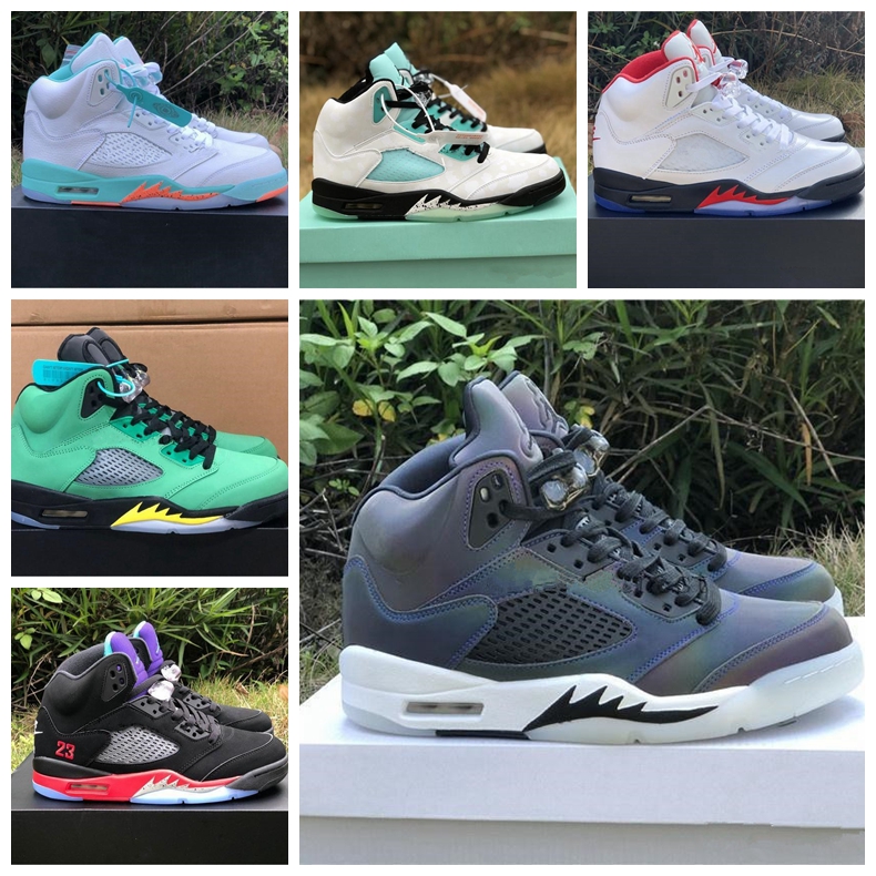 

2020 new Men 5S Basketball Shoes Top 3 Black 5 WMNS Oil Grey 3M sports sneakers designer trainers with box, #3