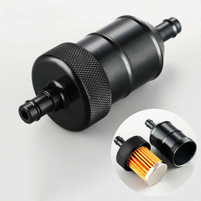 

8mm Petrol Gas Fuel Filter Cleaner Universal Motorcycle Dirt Bike Motocross Accessories Aluminum Alloy